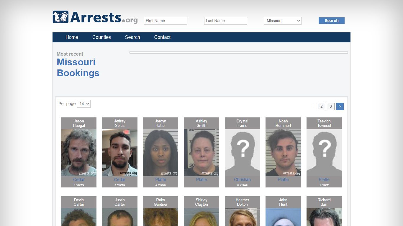 Missouri Arrests and Inmate Search